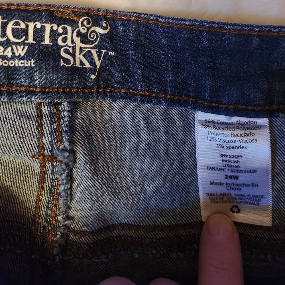 Terra & Sky Dark Blue Bootcut Jeans - Picture 3 of 4